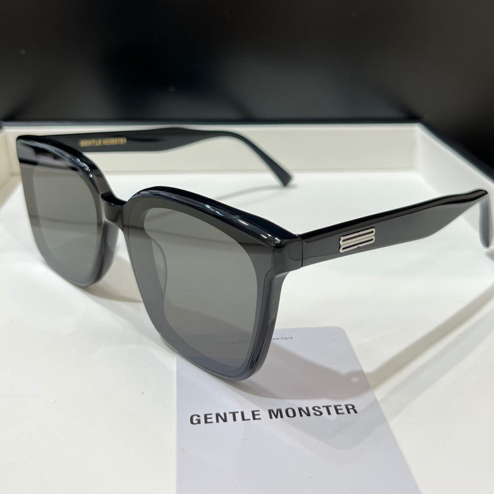 GENTLE MONSTER太陽鏡 GM墨鏡 PLOT墨鏡 男女通用款太陽鏡 防紫外線方框墨鏡 黑色大框太陽眼鏡 女生墨-細節圖7