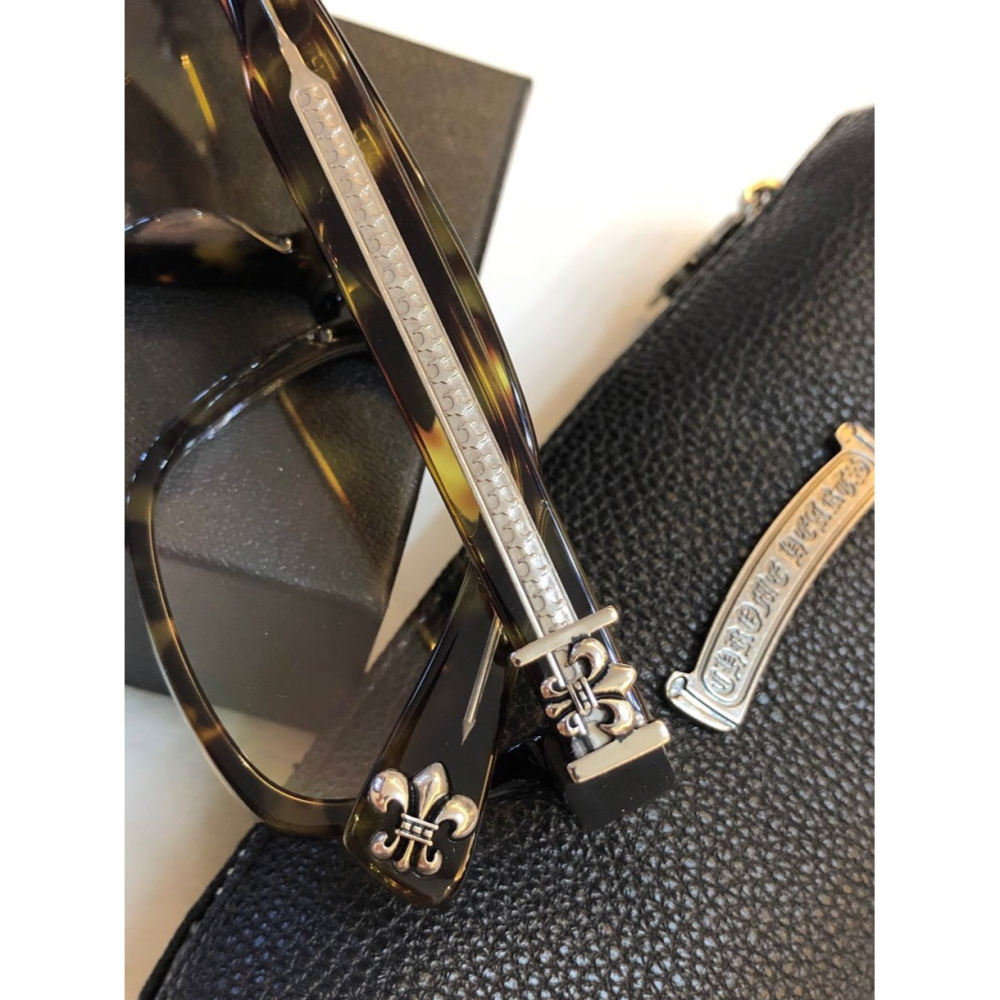 Chrome Heart眼鏡 克羅心眼鏡 BOX LUNCH-A平光眼鏡 防藍光眼鏡 黑色大框眼鏡架 光學眼鏡架 可自配-細節圖8