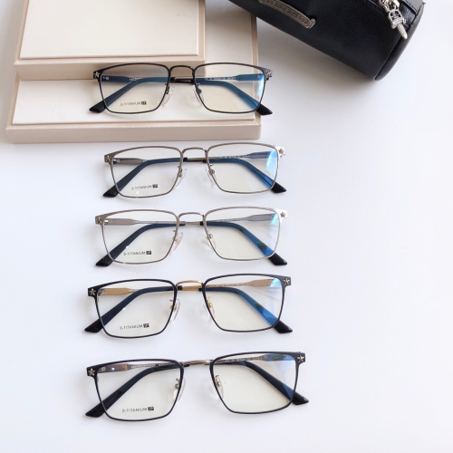 Chrome Hearts眼鏡 克羅心眼鏡 平光眼鏡 防藍光眼鏡 新品超輕鈦架光學眼鏡 型號1912 商務百搭男生眼鏡