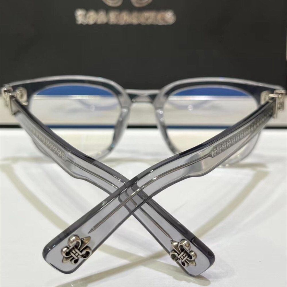 CHROME HEARTS眼鏡 克羅心眼鏡 Penetranusrex透明色方框眼鏡 男女通用款眼鏡 方框眼鏡架 防藍光-細節圖6