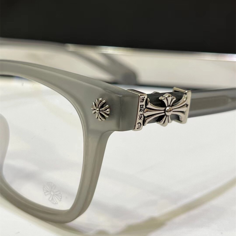 CHROME HEARTS眼鏡 克羅心眼鏡 方框眼鏡 平光眼鏡 防藍光眼鏡 男女通用款眼鏡 COX UCKER 可自配近-細節圖4