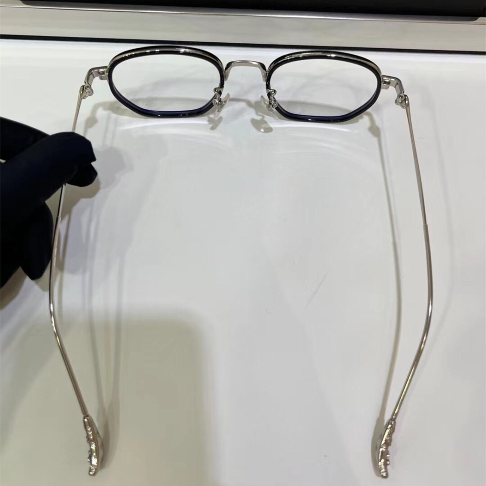 CHROME HEARTS眼鏡 克羅心眼鏡 防藍光平光眼鏡 商務休閒眼鏡 男士眼鏡 男女通用款眼鏡 光學眼鏡架 可配近視-細節圖4