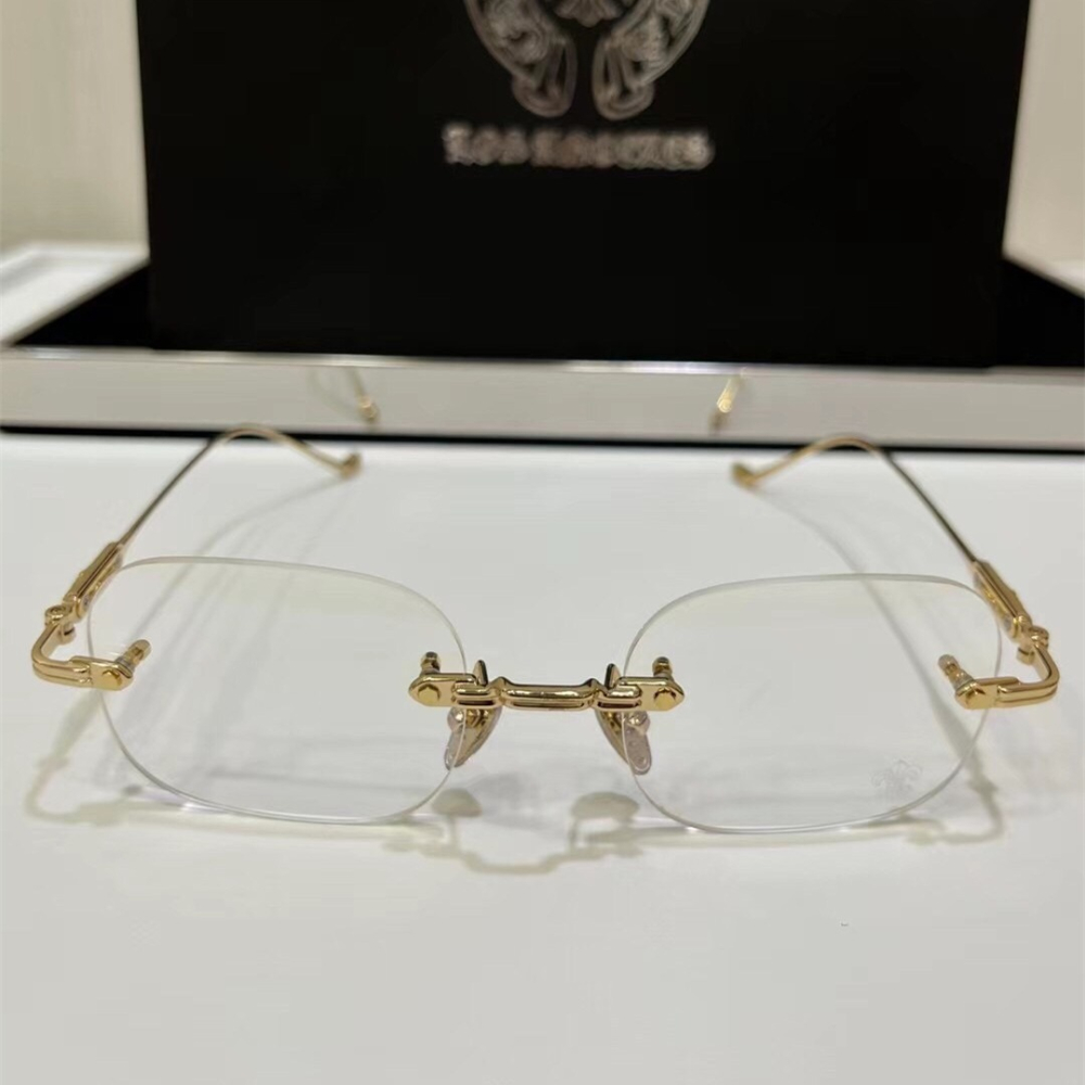 CHROME HEARTS眼鏡 克羅心眼鏡 防藍光眼鏡 平光眼鏡 男女同款眼鏡 高級感商務通勤百搭眼鏡 可自配近視鏡片-細節圖6