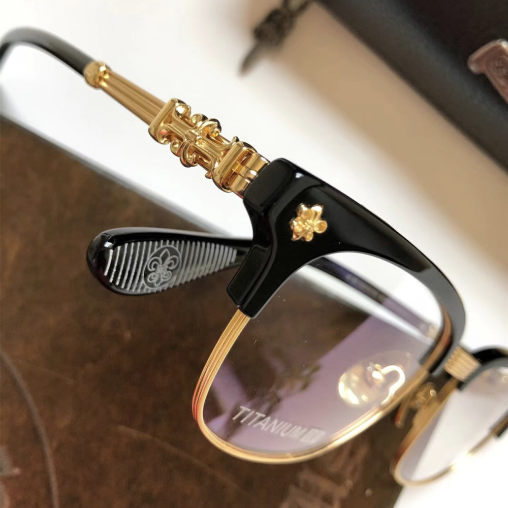 CHROME HEARTS眼鏡 克羅心眼鏡 防藍光眼鏡 商務休閒男生眼鏡 男女同款眼鏡 明星同款眼鏡 光學眼鏡框 可配近-細節圖3