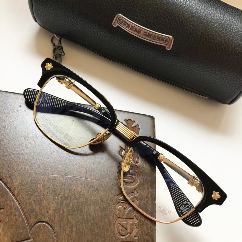 CHROME HEARTS眼鏡 克羅心眼鏡 防藍光眼鏡 商務休閒男生眼鏡 男女同款眼鏡 明星同款眼鏡 光學眼鏡框 可配近-細節圖4