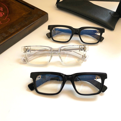 克羅心眼鏡 CHROME HEARTS眼鏡 潘瑋柏同款眼鏡 防藍光平光眼鏡 商務休閒眼鏡 經典十字架復古眼鏡框 男女同款