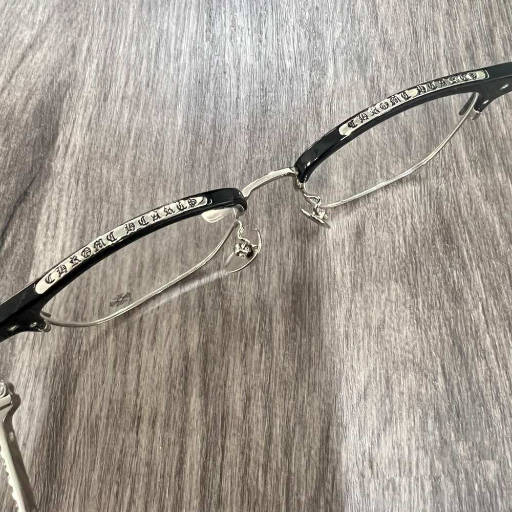 CHROME HEARTS 克羅心眼鏡 周杰倫同款眼鏡 男女同款眼鏡架 素顏眼鏡框 女生眼鏡框 光學眼鏡框 可配近視鏡片-細節圖9