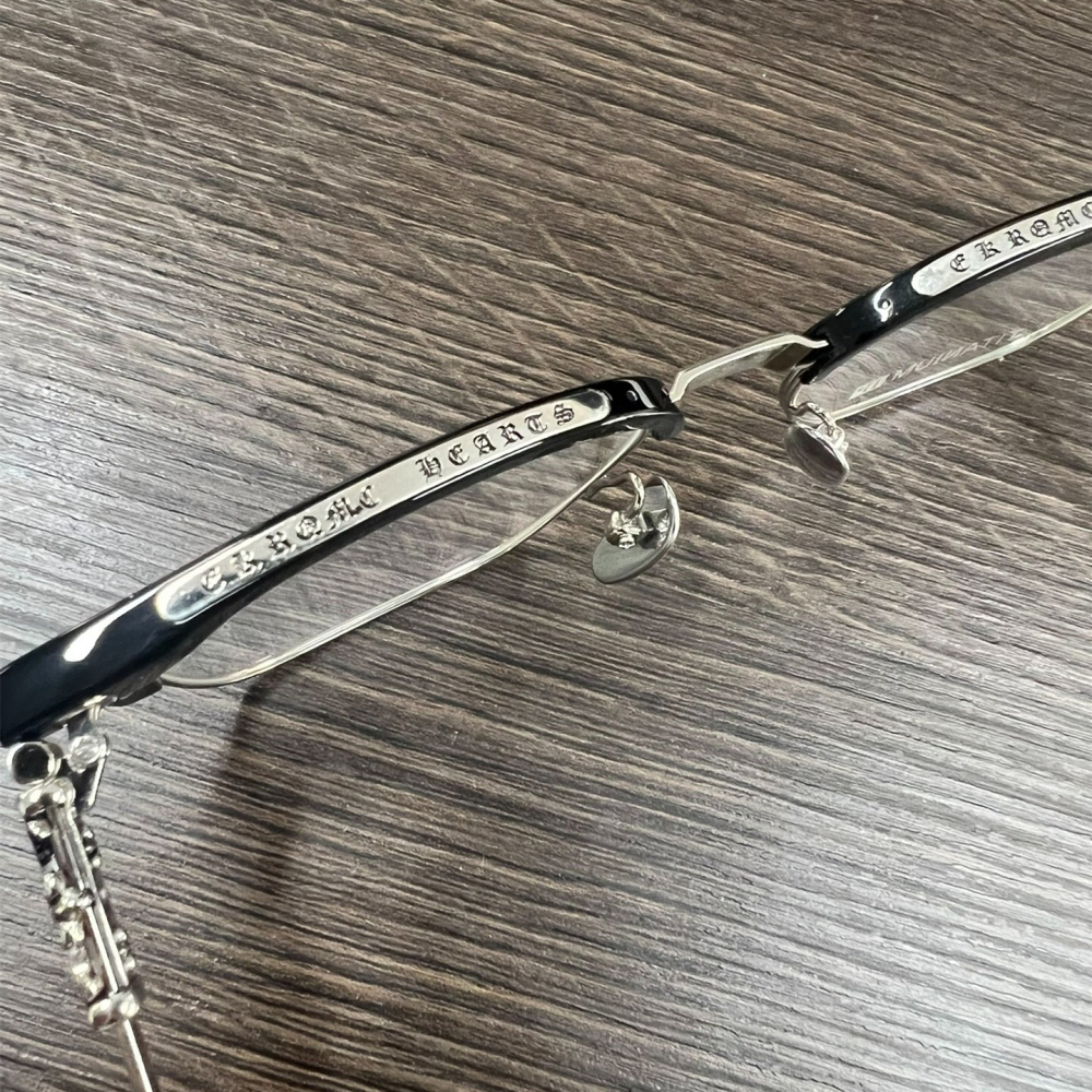 克羅心眼鏡 CHROME HEARTS眼鏡 經典款明星同款眼鏡 男女款情侶眼鏡 超輕純鈦眼鏡 復古近視平光眼鏡 防藍光眼-細節圖3