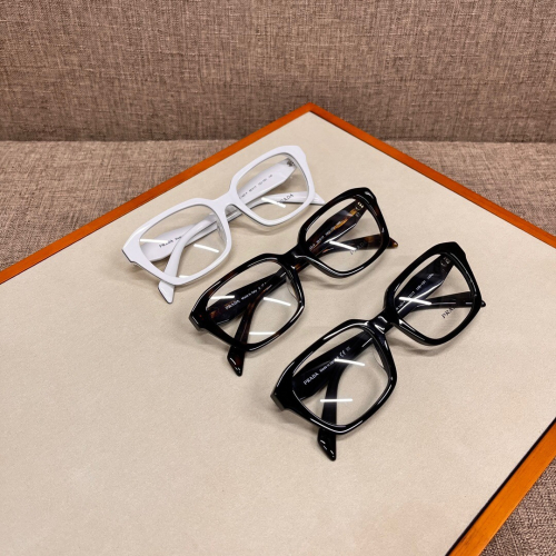 Prada眼鏡 普拉達眼鏡 方框眼鏡 男女款眼鏡 男士眼鏡 女生眼鏡 板材光學眼鏡架 可配度數鏡片 VPR14Z-F平光