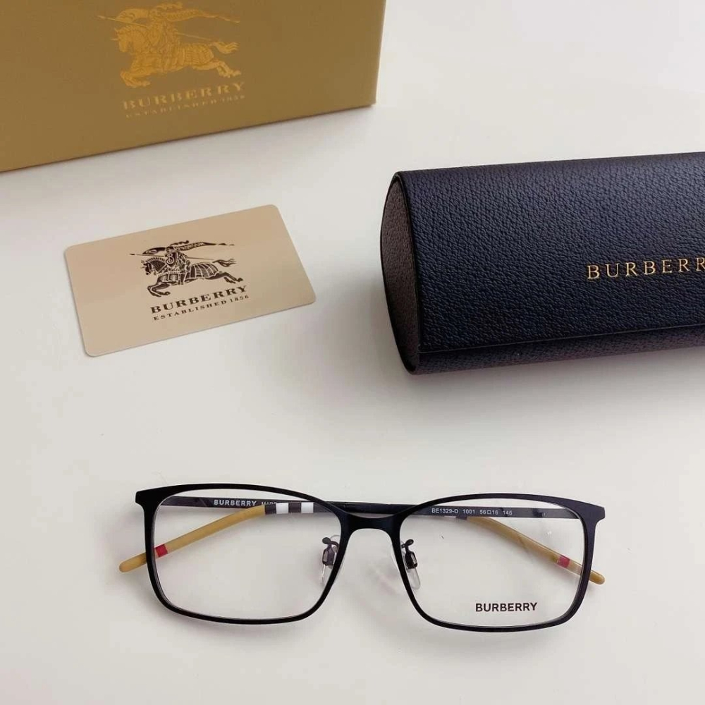 戰馬眼鏡 Burberry眼鏡 方框眼鏡 平光鏡 BE1329 近視眼鏡架 光學眼鏡 男女通用款眼鏡 商務休閒眼鏡 學生-細節圖2