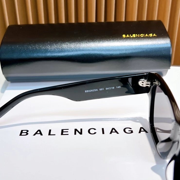 BALENCIAGA巴黎世家墨鏡 BB0262SA歐美時尚方框墨鏡 女生墨鏡 男士太陽鏡 男女情侶款墨鏡 經典休閒墨鏡-細節圖10