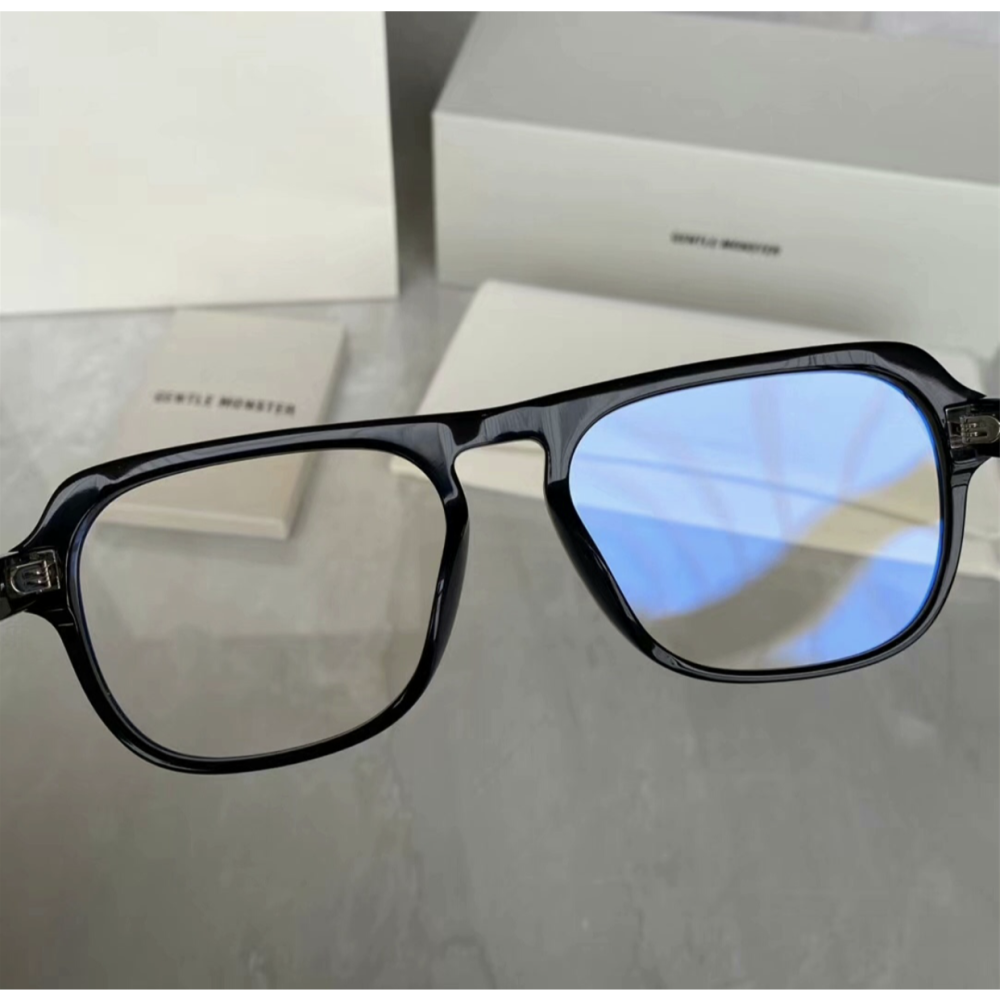 GM眼鏡 GENTLE MONSTER眼鏡 馬吉拉聯名合作款方框眼鏡 MM011蛤蟆鏡 女生素顏眼鏡框 光學眼鏡架 平光-細節圖3
