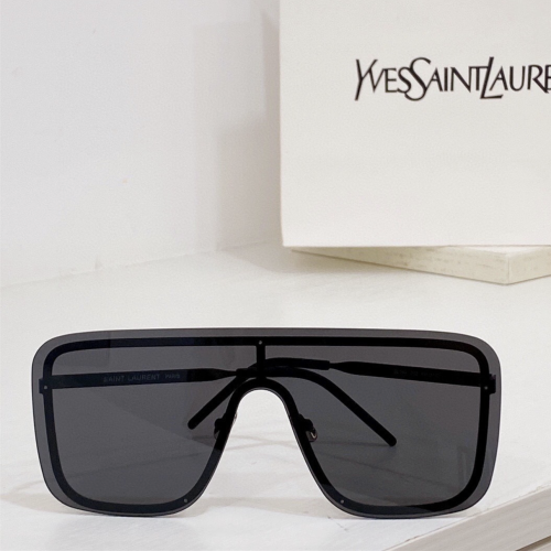 YSL墨鏡 男女通用款太陽鏡 黑色大框墨鏡 女生墨鏡 男生墨鏡 超酷時尚太陽眼鏡 SL364 MASK SAINT L