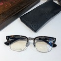 CHROME HEARTS 克羅心眼鏡 半框眼鏡 男女通用款平光眼鏡 經典眉線超輕純鈦眼鏡 商務休閒男生眼鏡 女生素顏眼-規格圖9