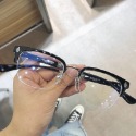 克羅心眼鏡 Chrome hearts眼鏡 經典寶劍十字半框眼鏡 平光鏡 光學眼鏡架 男女同款眼鏡 明星款眼鏡 男生眼鏡-規格圖9
