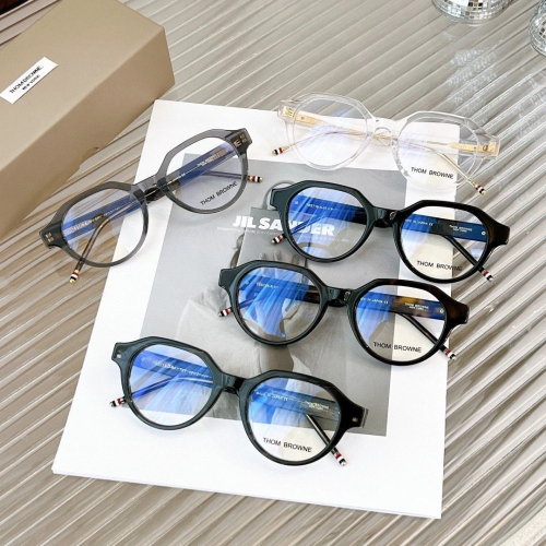 TB眼鏡 THOM BROWNE眼鏡 男女通用款眼鏡 TBS716板材眼鏡架 方框眼鏡 黑色透明色大框眼鏡 學院風眼鏡架