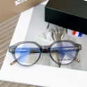 TB眼鏡 THOM BROWNE眼鏡 男女通用款眼鏡 TBS716板材眼鏡架 方框眼鏡 黑色透明色大框眼鏡 學院風眼鏡架-規格圖10