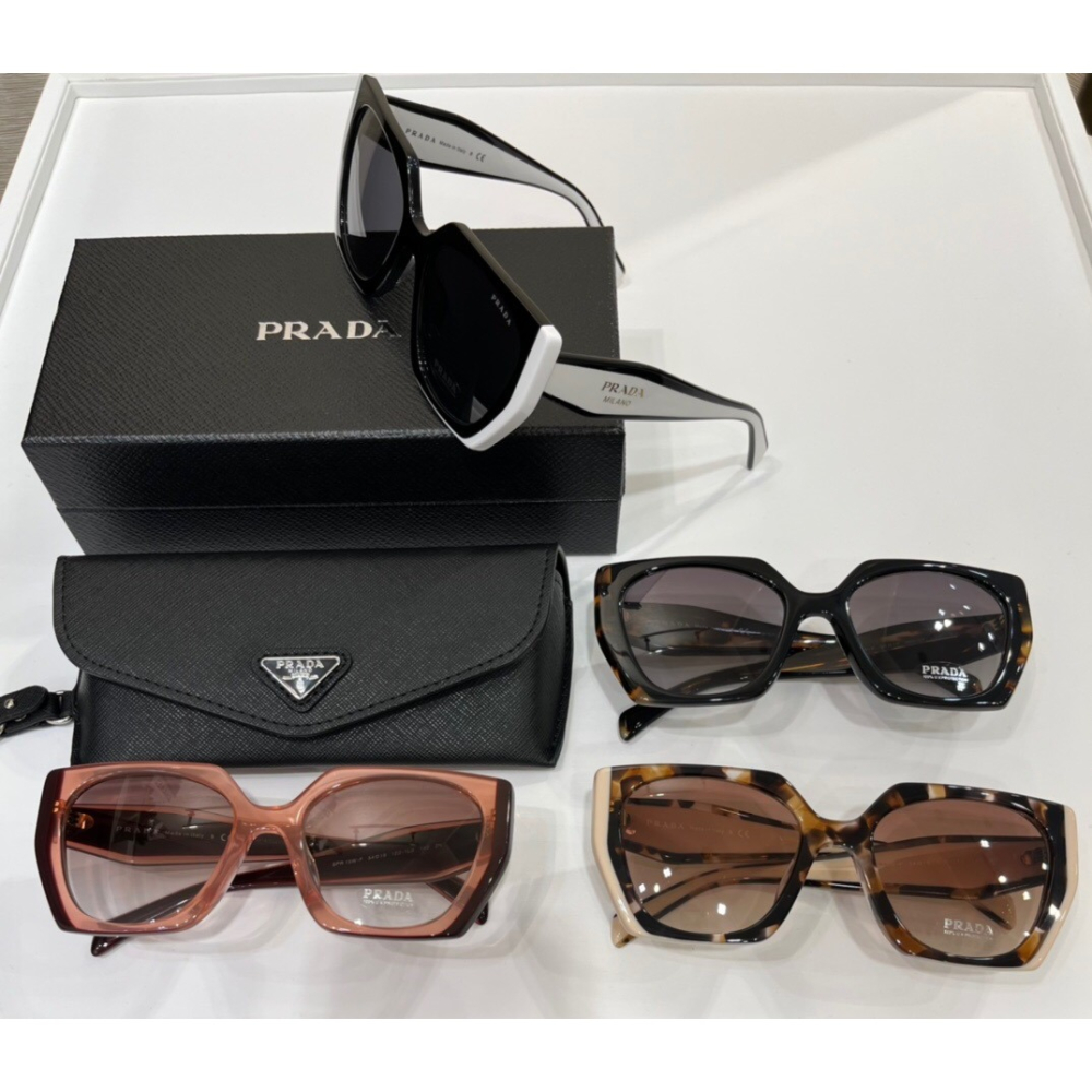 Prada墨鏡 普拉達太陽鏡 大框墨鏡 男女通用款太陽鏡 歐美時尚墨鏡 超酷辣妹風墨鏡 女生墨鏡 男士太陽鏡 開車旅行必-細節圖2