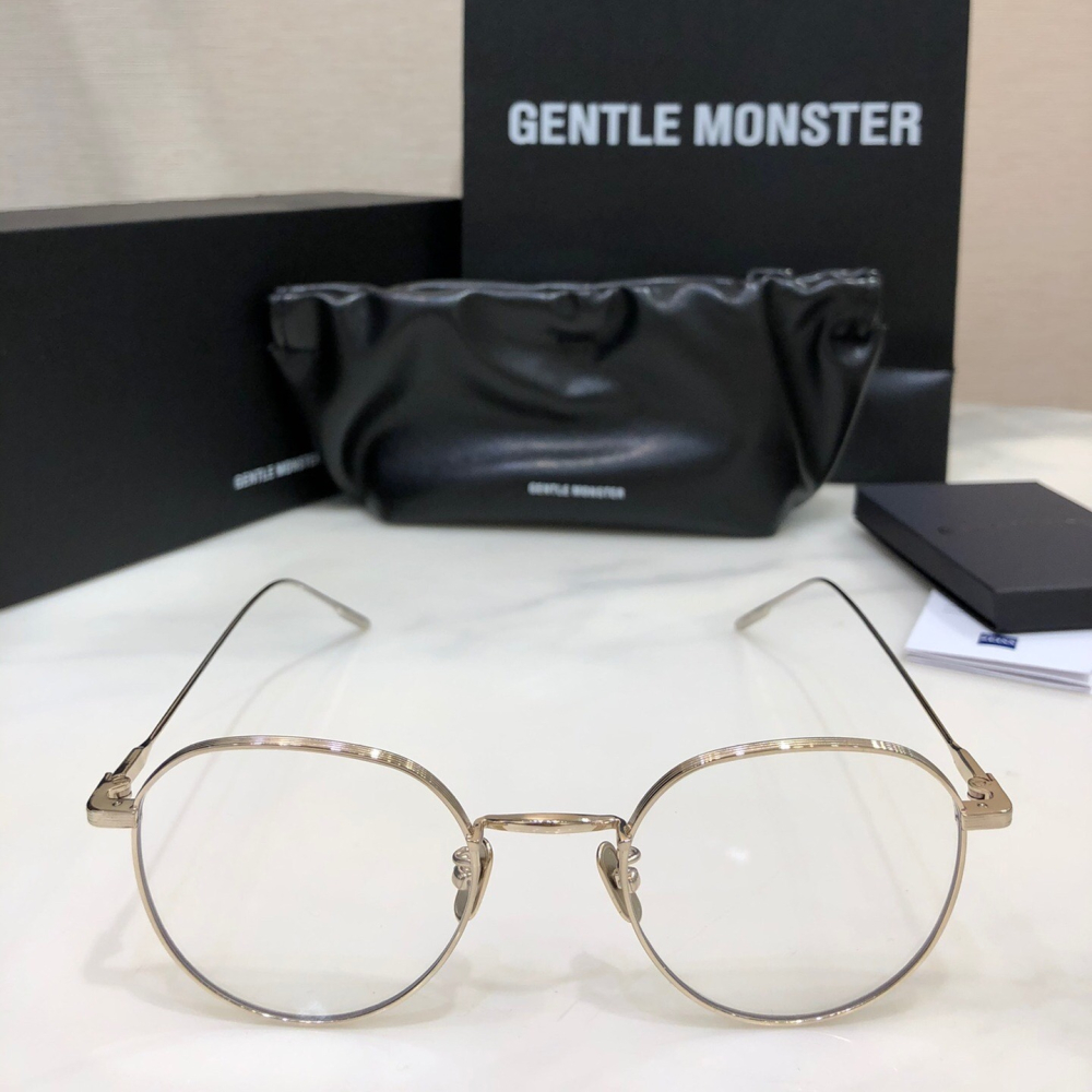 GENTLE MONSTERM眼鏡 新品Yona眼鏡 GM眼鏡 平光眼鏡架 超輕純鈦眼鏡 金屬框眼鏡 男女通用款眼鏡 素-細節圖7