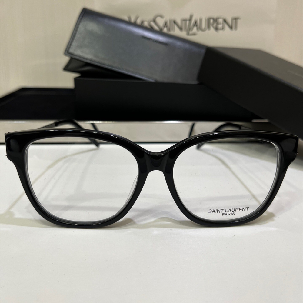 YSL眼鏡 女生眼鏡 大框方框眼鏡 平光眼鏡架 SL480B鏡框 女生素顏眼鏡架 黑框眼鏡 可自配度數近視 男生眼鏡 光-細節圖9