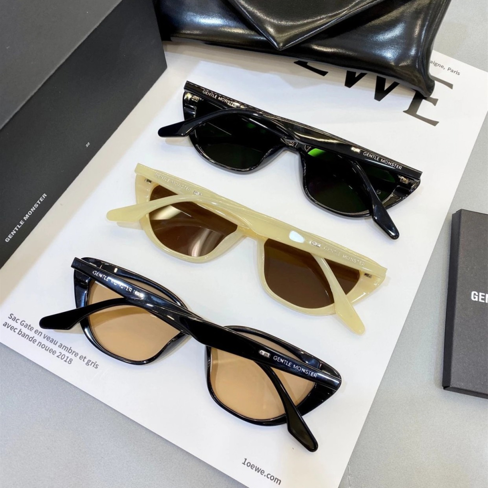 GENTLE MONSTER太陽鏡 GM墨鏡 Crella 復古貓眼墨鏡 防紫外線抗UV墨鏡 女生太陽鏡 韓版時尚休閒墨-細節圖3