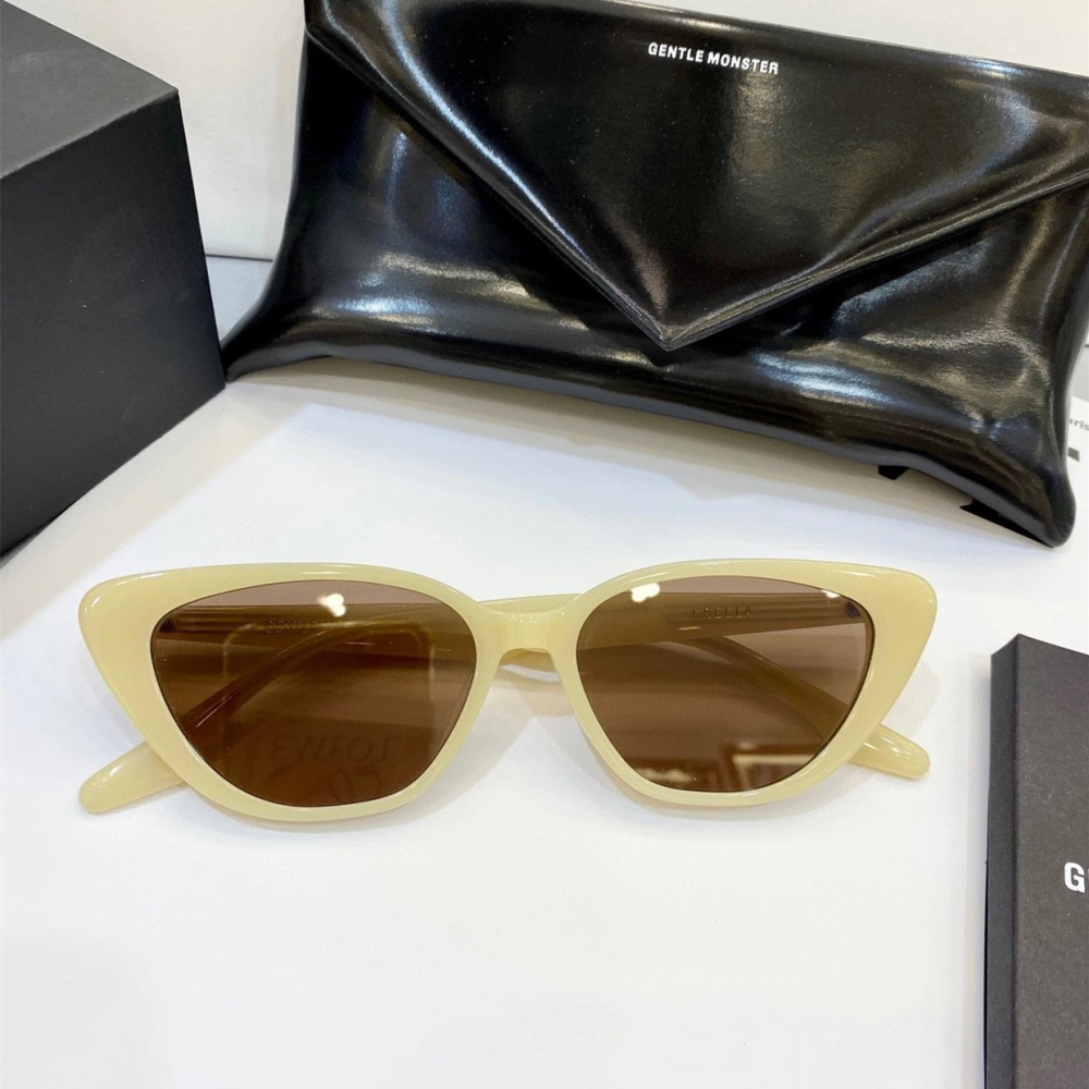 GENTLE MONSTER太陽鏡 GM墨鏡 Crella 復古貓眼墨鏡 防紫外線抗UV墨鏡 女生太陽鏡 韓版時尚休閒墨-細節圖6