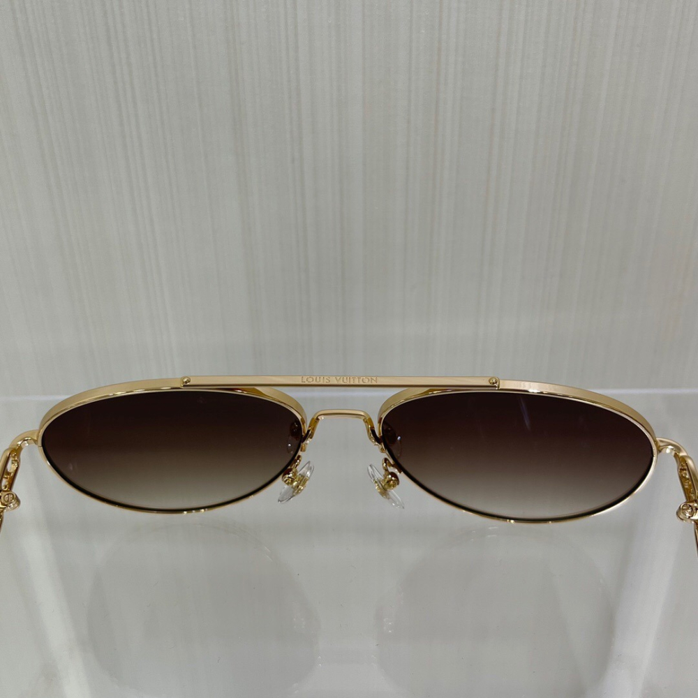 去有風的地方許紅豆同款太陽鏡 My LV Chain Pilot女生墨鏡 Z1539E 男女同款太陽鏡 飛行員墨鏡-細節圖9