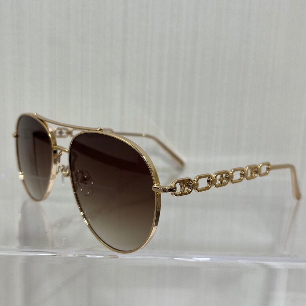 去有風的地方許紅豆同款太陽鏡 My LV Chain Pilot女生墨鏡 Z1539E 男女同款太陽鏡 飛行員墨鏡-細節圖10