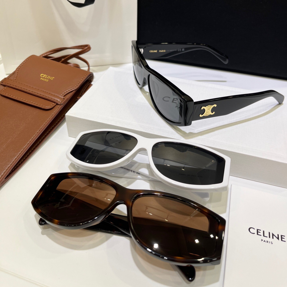 賽琳墨鏡 CELINE墨鏡 凱旋門太陽鏡 CL40227U墨鏡 女生墨鏡 男士太陽鏡 男生墨鏡 情侶墨鏡 歐美復古時尚休-細節圖2