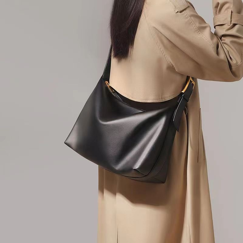 美國Rockland真皮斜挎包2024新款大容量高級單肩腋下包通勤托特包-細節圖2