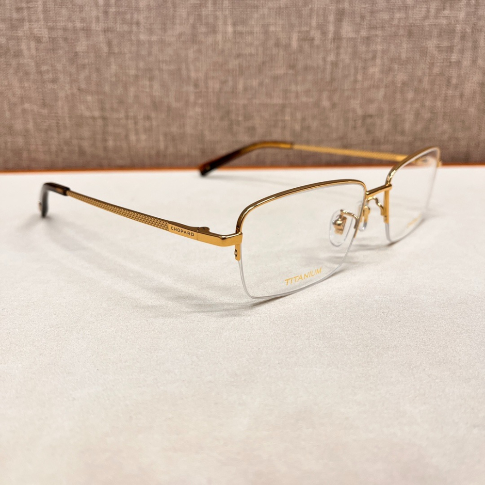 CHOPARD /蕭邦知名奢飾品時尚經典平光素顏光學近視鏡鏡架-細節圖3