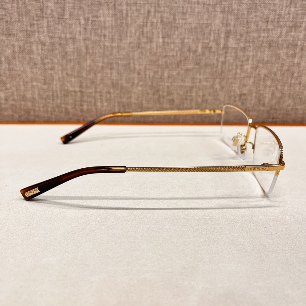 CHOPARD /蕭邦知名奢飾品時尚經典平光素顏光學近視鏡鏡架-細節圖4