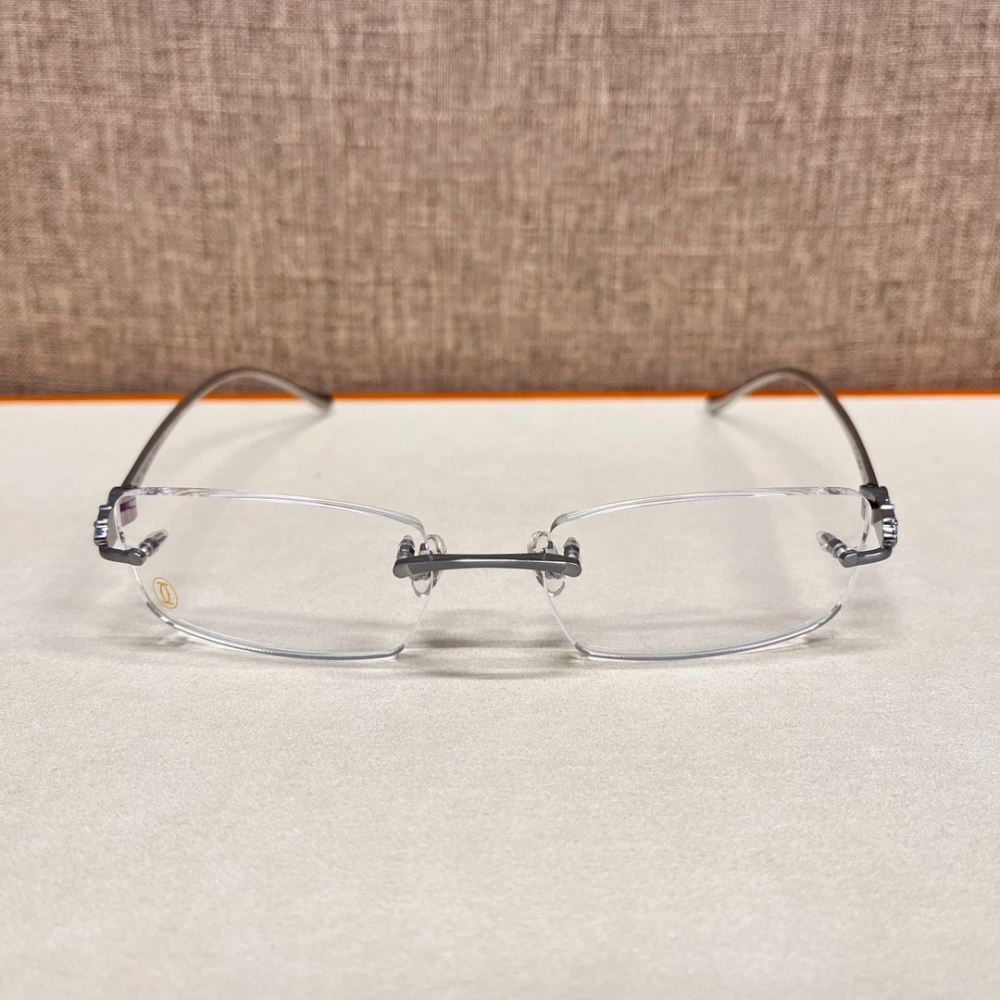 Cartier卡地亞知名奢飾品時尚經典平光素顏光學近視鏡鏡架-細節圖5
