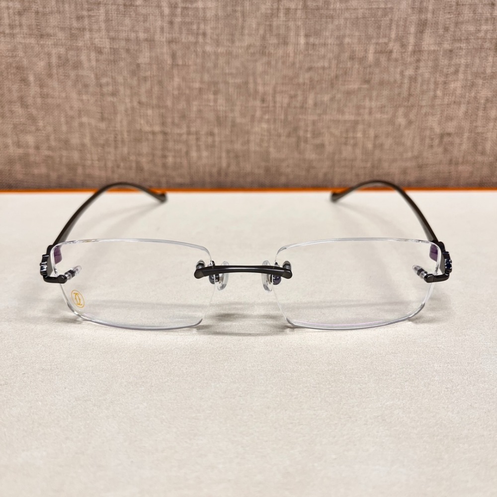 Cartier卡地亞知名奢飾品時尚經典平光素顏光學近視鏡鏡架-規格圖8