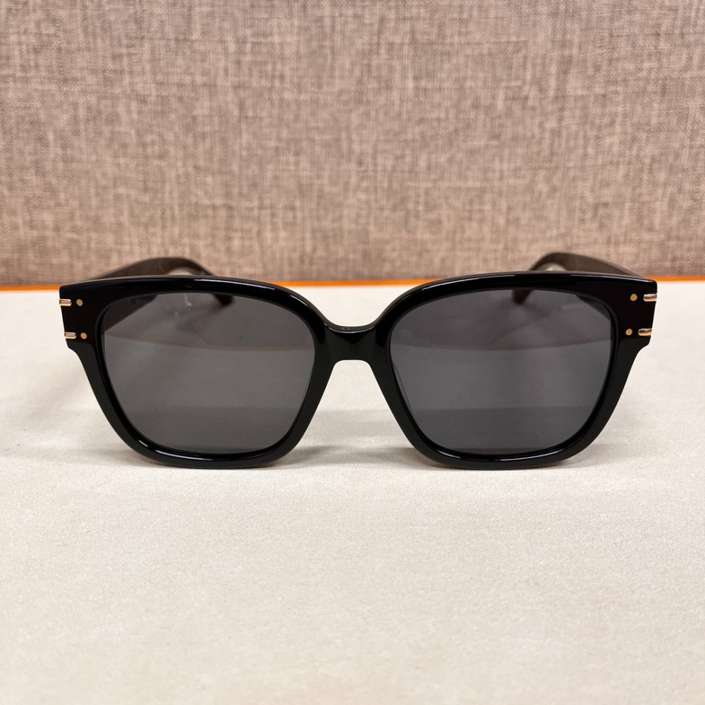 CHRISTIAN DIOR（PARIS）太陽鏡  男女通用款太陽鏡 防紫外線墨鏡 黑色大框-細節圖5