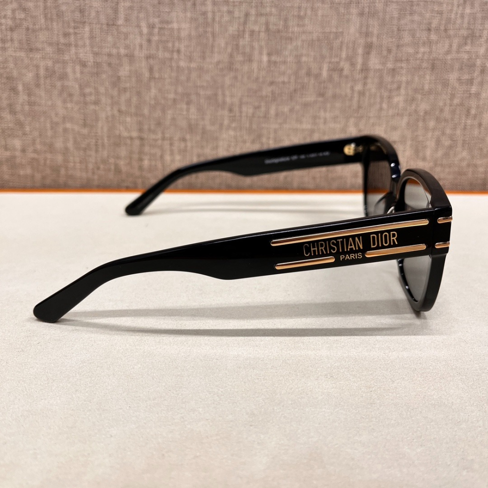 CHRISTIAN DIOR（PARIS）太陽鏡  男女通用款太陽鏡 防紫外線墨鏡 黑色大框-細節圖7