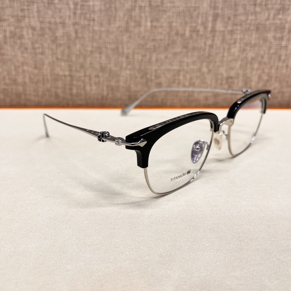 Chrome Hearts/克羅心 高端半框時尚潮流光學鏡架-細節圖5