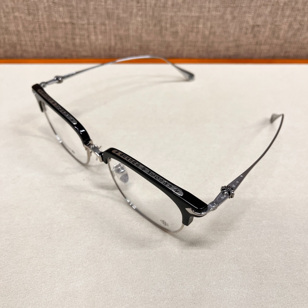 Chrome Hearts/克羅心 高端半框時尚潮流光學鏡架-細節圖8