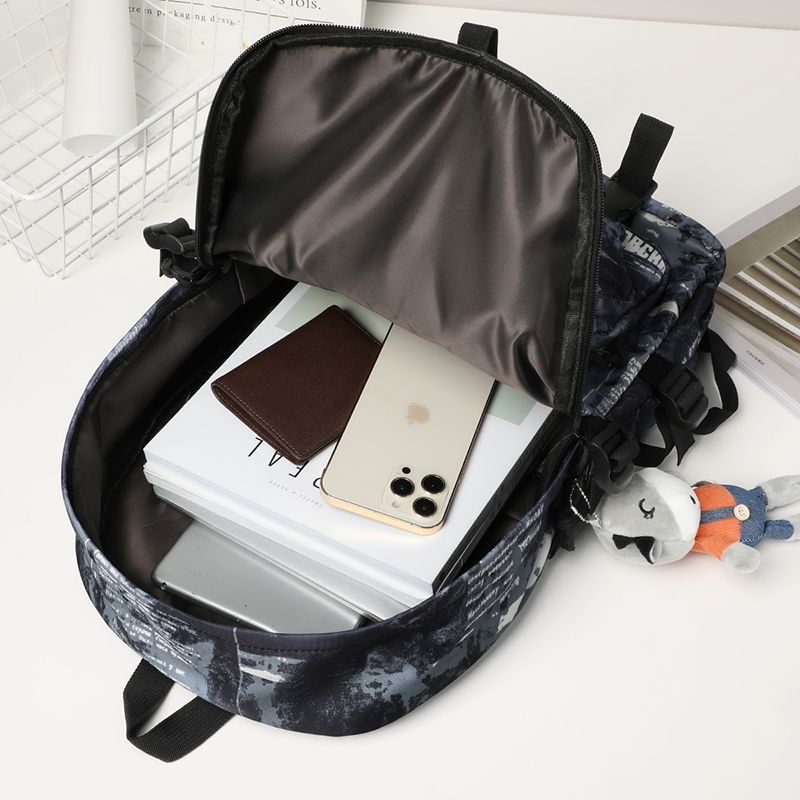 美國Rockland書包男大學生2024新款ins潮流背包大容量休閒雙肩包-細節圖6