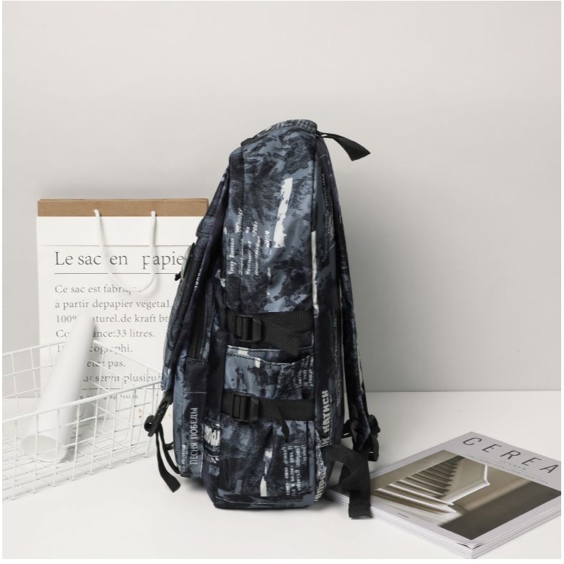 美國Rockland書包男大學生2024新款ins潮流背包大容量休閒雙肩包-細節圖8