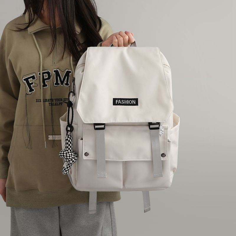 美國Rockland雙肩包女2024新款百搭立體大容量書包高中生學生背包-細節圖6