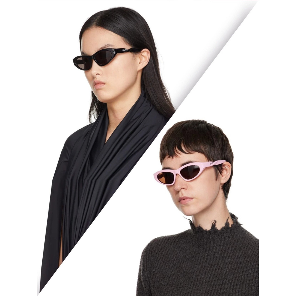 Balenciaga新款扭曲墨鏡BB0207街頭風凹造型BB00209太陽眼鏡貓眼墨鏡男女同款眼鏡小臉54-17-140-細節圖3