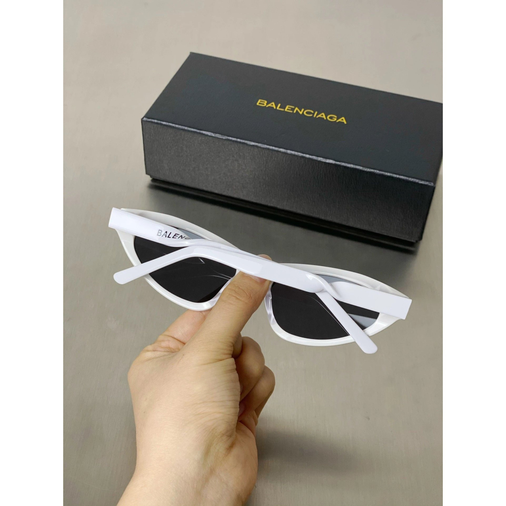 Balenciaga新款扭曲墨鏡BB0207街頭風凹造型BB00209太陽眼鏡貓眼墨鏡男女同款眼鏡小臉54-17-140-細節圖9