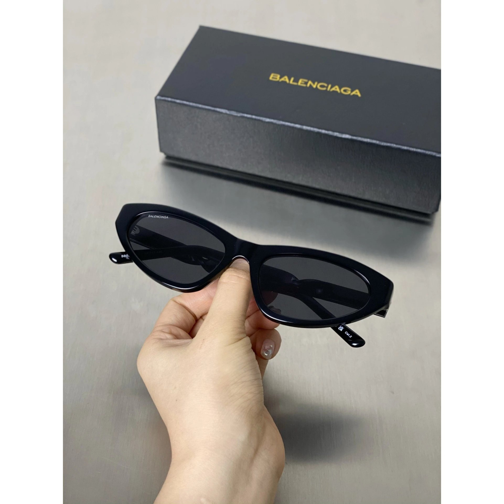 Balenciaga新款扭曲墨鏡BB0207街頭風凹造型BB00209太陽眼鏡貓眼墨鏡男女同款眼鏡小臉54-17-140-細節圖10