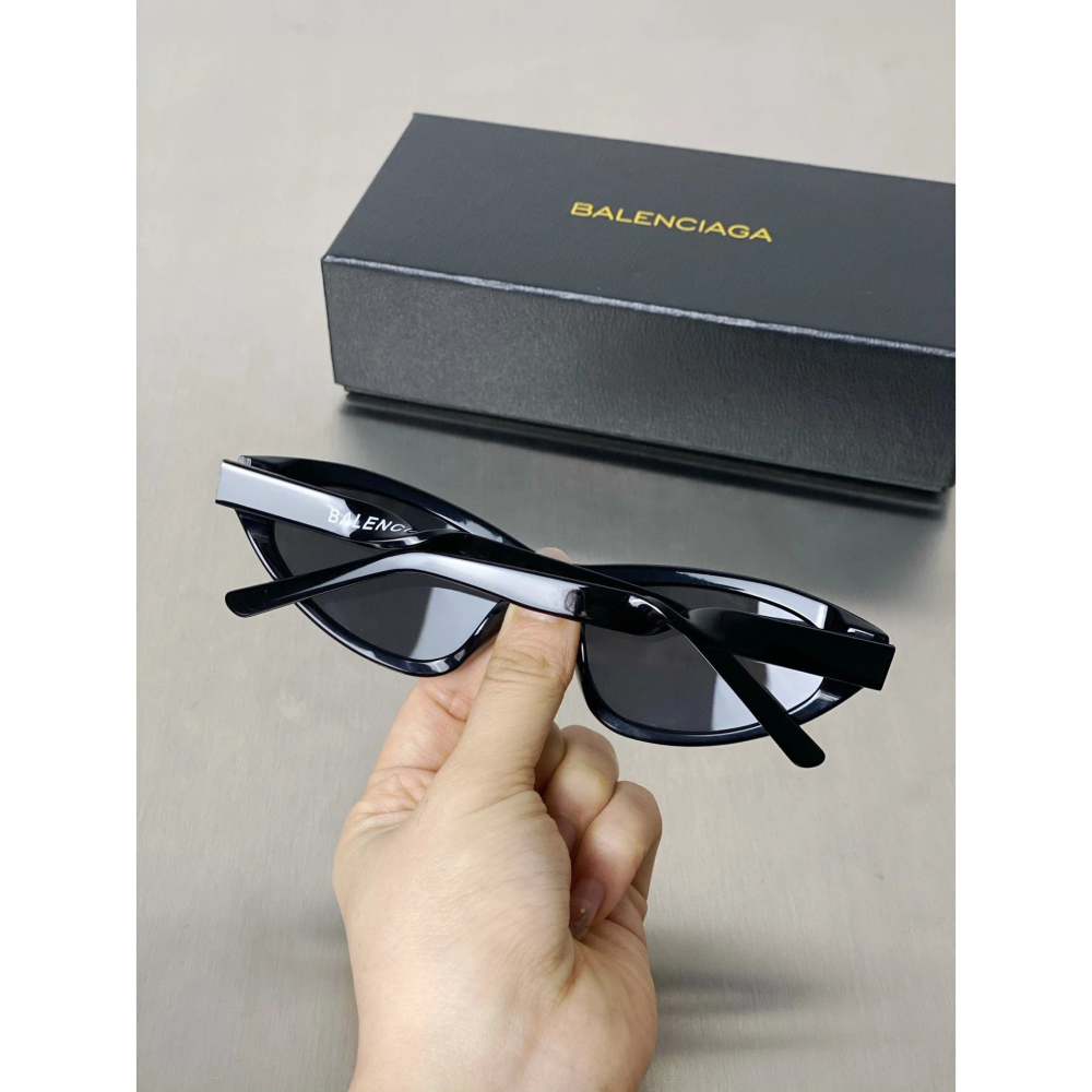 Balenciaga新款扭曲墨鏡BB0207街頭風凹造型BB00209太陽眼鏡貓眼墨鏡男女同款眼鏡小臉54-17-140-細節圖11