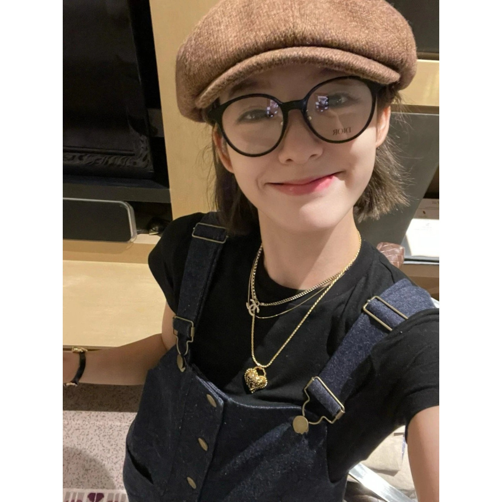 DIOR時尚潮流新款小圓OR5F高度數清灰50-17-145板材防過敏上臉眼鏡框復古圓框素顏清純近視眼鏡框-細節圖2