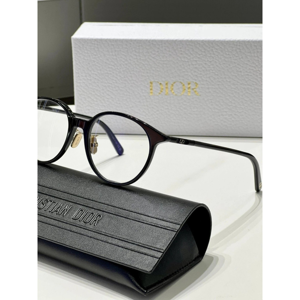 DIOR時尚潮流新款小圓OR5F高度數清灰50-17-145板材防過敏上臉眼鏡框復古圓框素顏清純近視眼鏡框-細節圖6