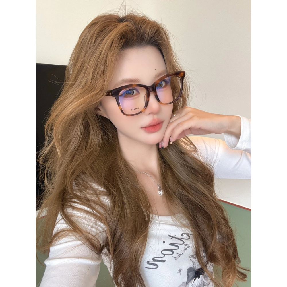 Burberry眼鏡劉亦菲款黑框眼鏡大框眼鏡素顏眼鏡BE2363男女板材眼鏡框眼鏡架近視眼鏡百搭休閒53-17-140-細節圖3