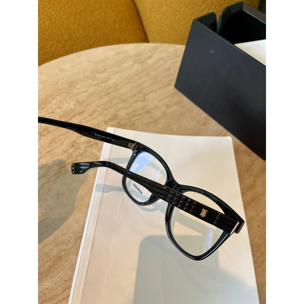Burberry眼鏡劉亦菲款黑框眼鏡大框眼鏡素顏眼鏡BE2363男女板材眼鏡框眼鏡架近視眼鏡百搭休閒53-17-140-細節圖9