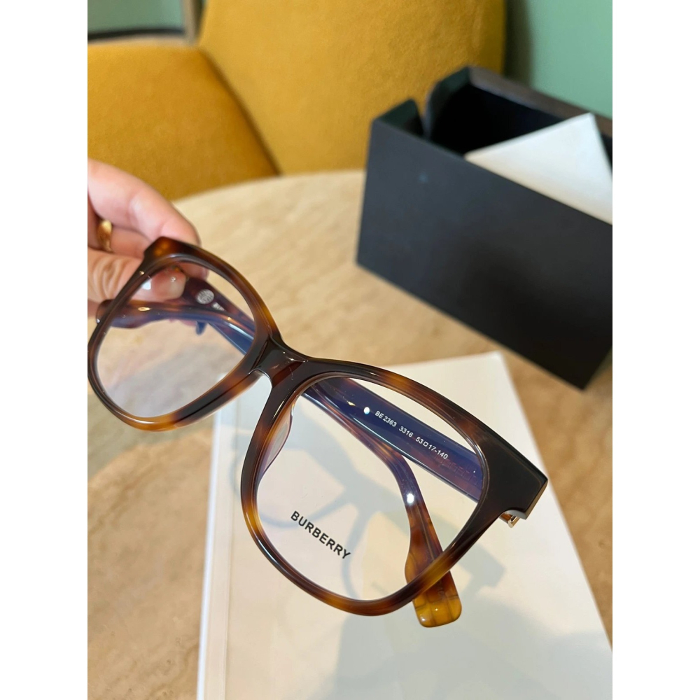 Burberry眼鏡劉亦菲款黑框眼鏡大框眼鏡素顏眼鏡BE2363男女板材眼鏡框眼鏡架近視眼鏡百搭休閒53-17-140-細節圖10